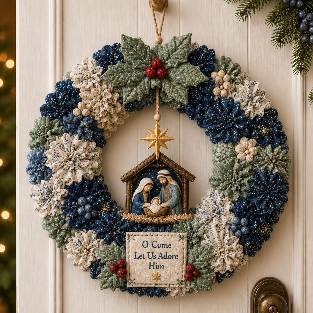 🔥 SPECIAL OFFER |🎄DIY Poke Art Kit - Fabric Poke Wreath