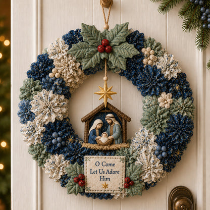 🔥 SPECIAL OFFER |🎄DIY Poke Art Kit - Fabric Poke Wreath