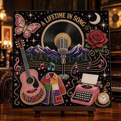 💥 LAST DAY 49% OFF – 🎤 Premium 3D Pearl Dolly Country Music Tribute Art Kit | Luxury Flocked Canvas with Scratch-Resistant Non-Fading Acrylic Resin Pearls & Faceted Drills DIY Keepsake Decor 💎✨