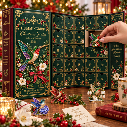 🎁24 Days of Joy in Bloom — Hummingbird Christmas Garden Advent Calendar 2026