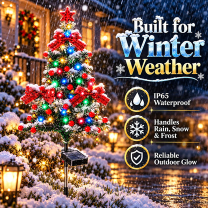 49% OFF 🔥 Solar Cedar Christmas Tree Lights | Festive Outdoor Holiday Decor