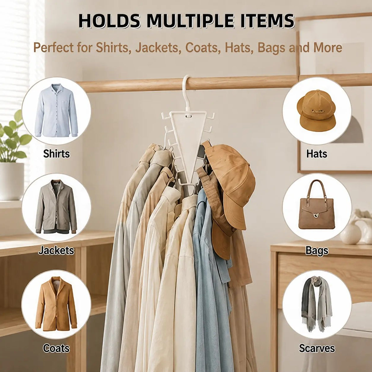 ⏰LAST DAY 50% OFF - V-Shaped Double-Sided Closet Organizer Hanger