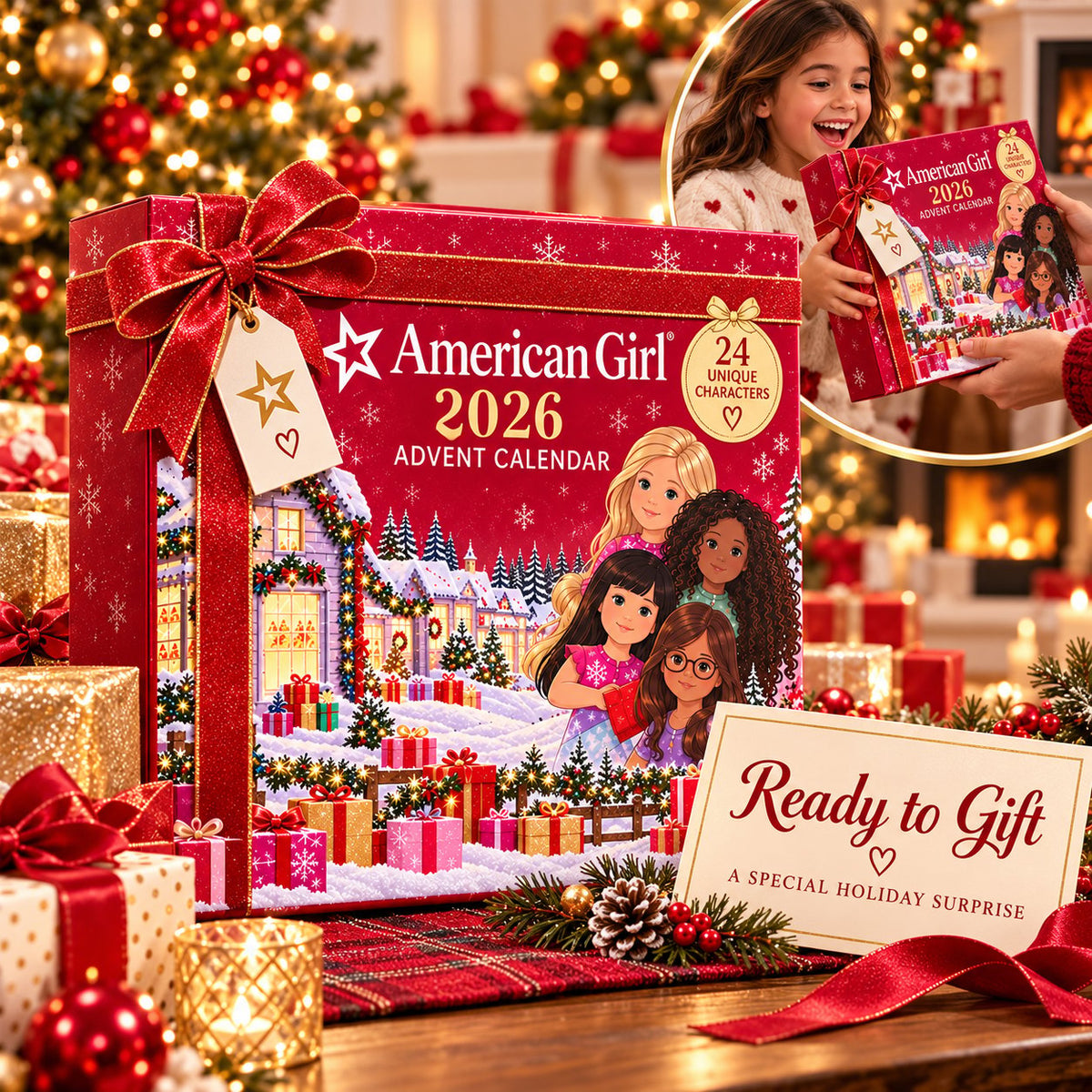 24-Day Pink Advent Calendar with Collector Minis