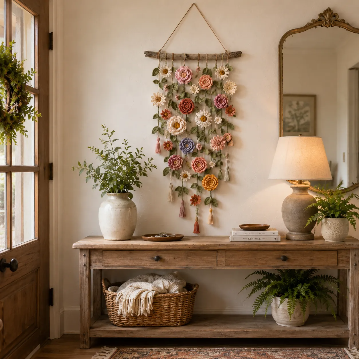 Wall hanging in warm nursery room