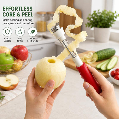 2-in-1 Stainless Steel Apple Corer & Peeler
