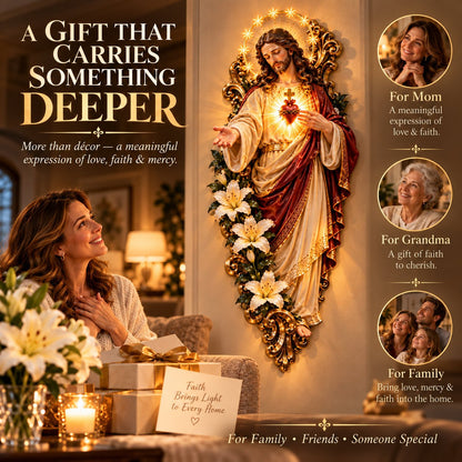 Sacred Heart of Jesus 3D Lighted Wall Decor