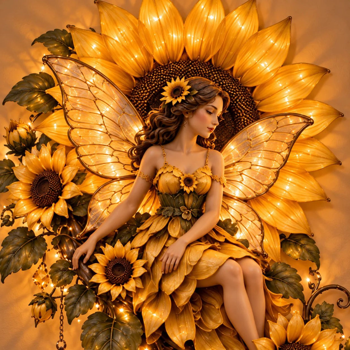 Enchanted Flower Fairy Wall Light