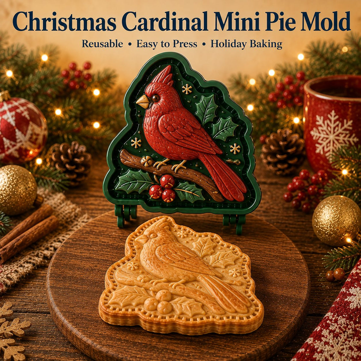 🎄16pcs-Design Christmas Mini Pie Mold Collection🥧