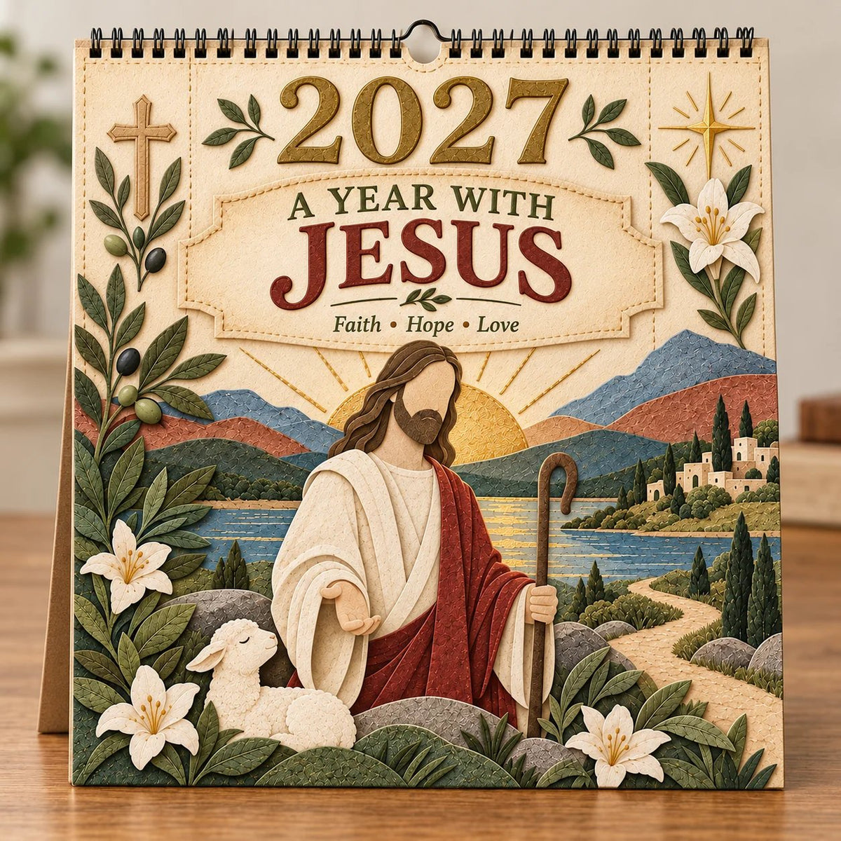 🔥 SPECIAL OFFER |✝️ 2027 Walking With Jesus Wall Calendar