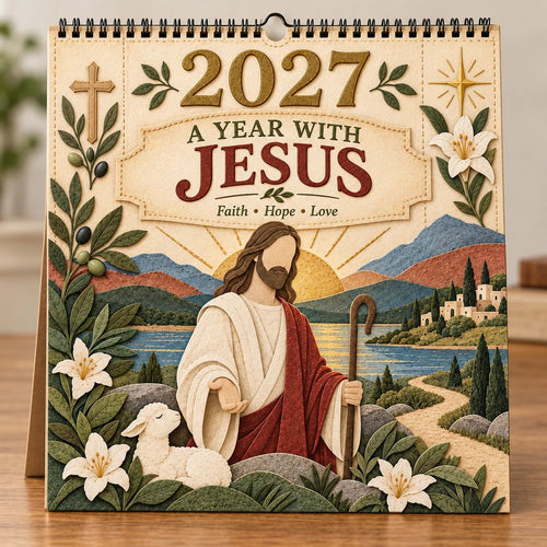 🔥 SPECIAL OFFER |✝️ 2027 Walking With Jesus Wall Calendar