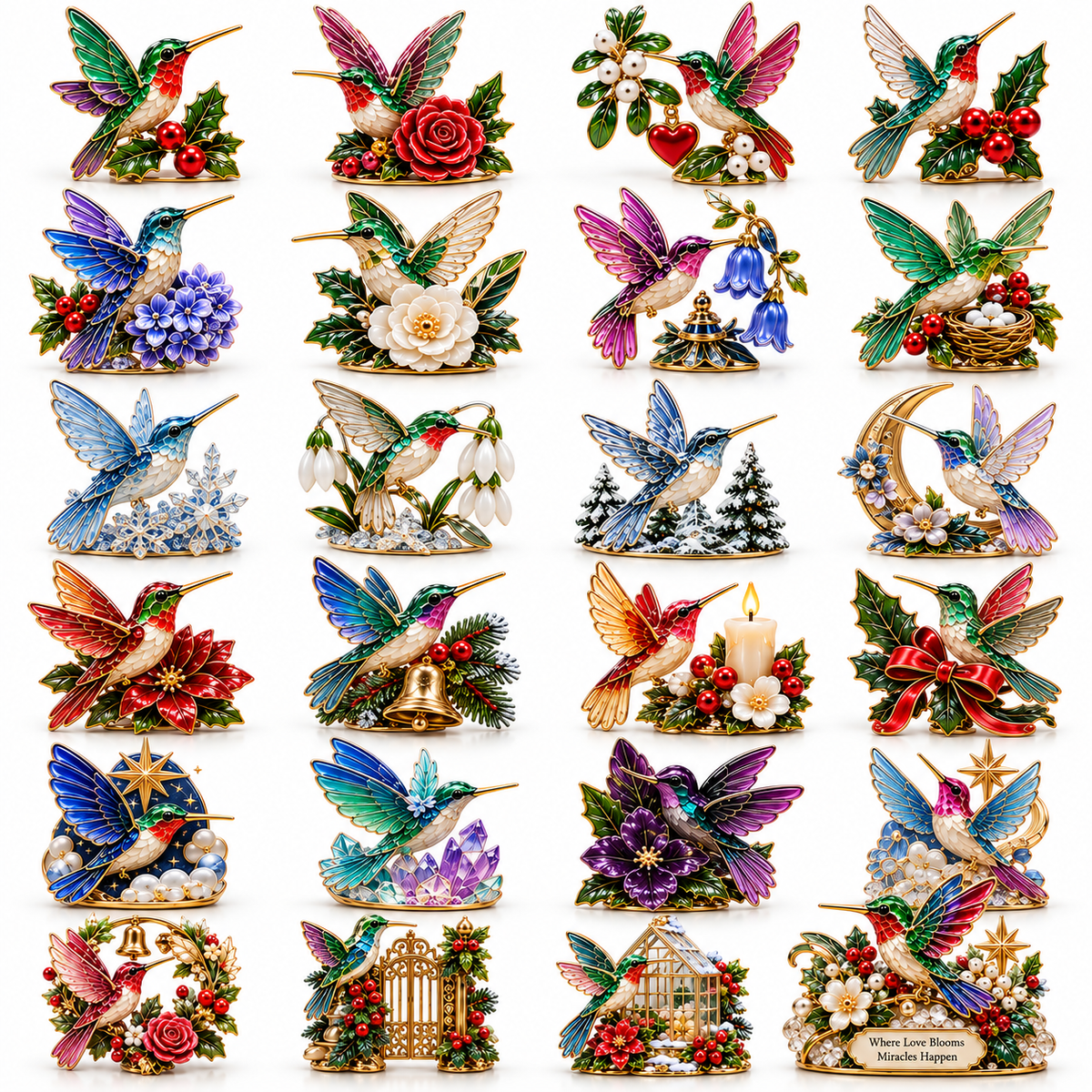 🎁24 Days of Joy in Bloom — Hummingbird Christmas Garden Advent Calendar 2026