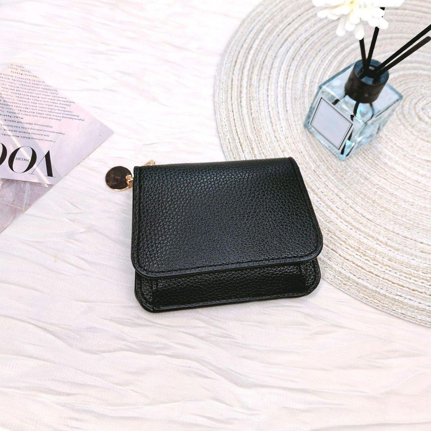 💖Hot 49% OFF🌹RFID Short Wallets for Women – Fashionable Card Holder with Key Ring & Coin Purse