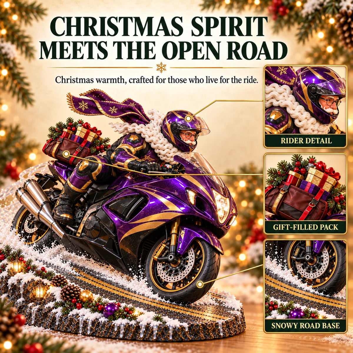 🏍️🎅 Santa found a new ride this Christmas  – Christmas Motorcycle Keepsake Collection💨