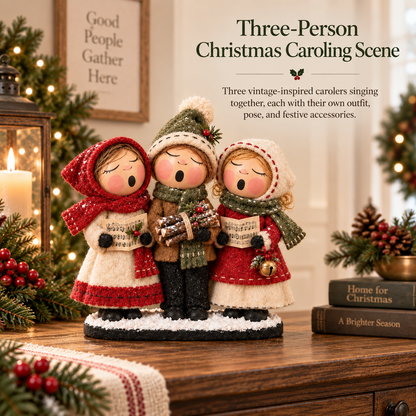 Vintage Christmas Carolers Figurine