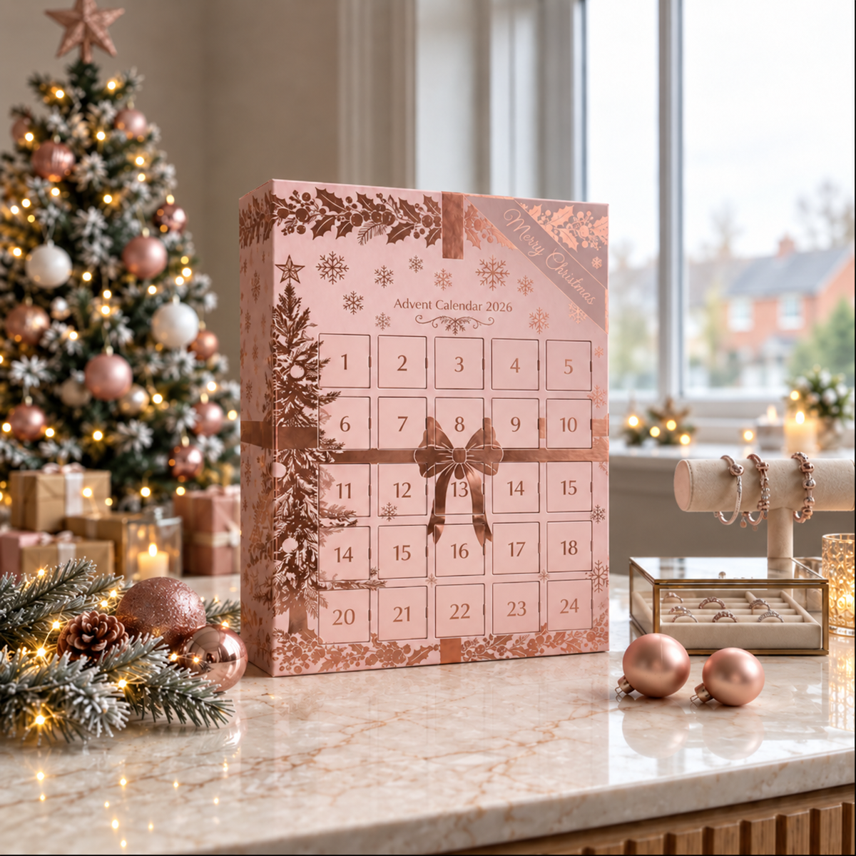 🎀 24-Day Jewelry Advent Calendar – Daily Mystery Charms & Holiday Surprises ✨🎄 1