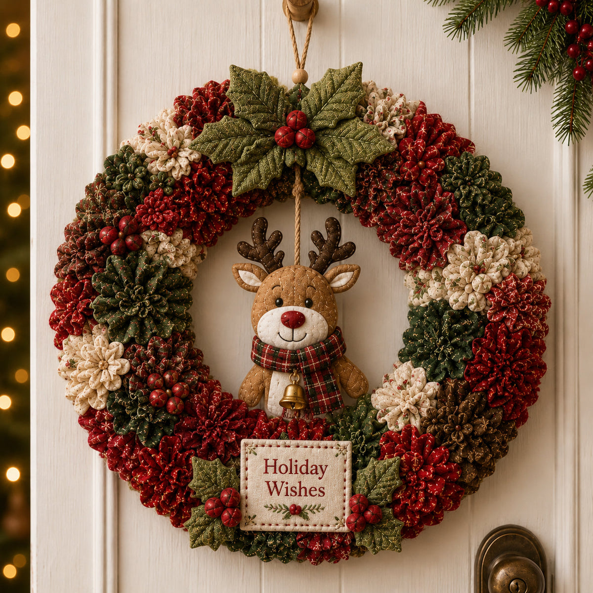 🔥 SPECIAL OFFER |🎄DIY Poke Art Kit - Fabric Poke Wreath