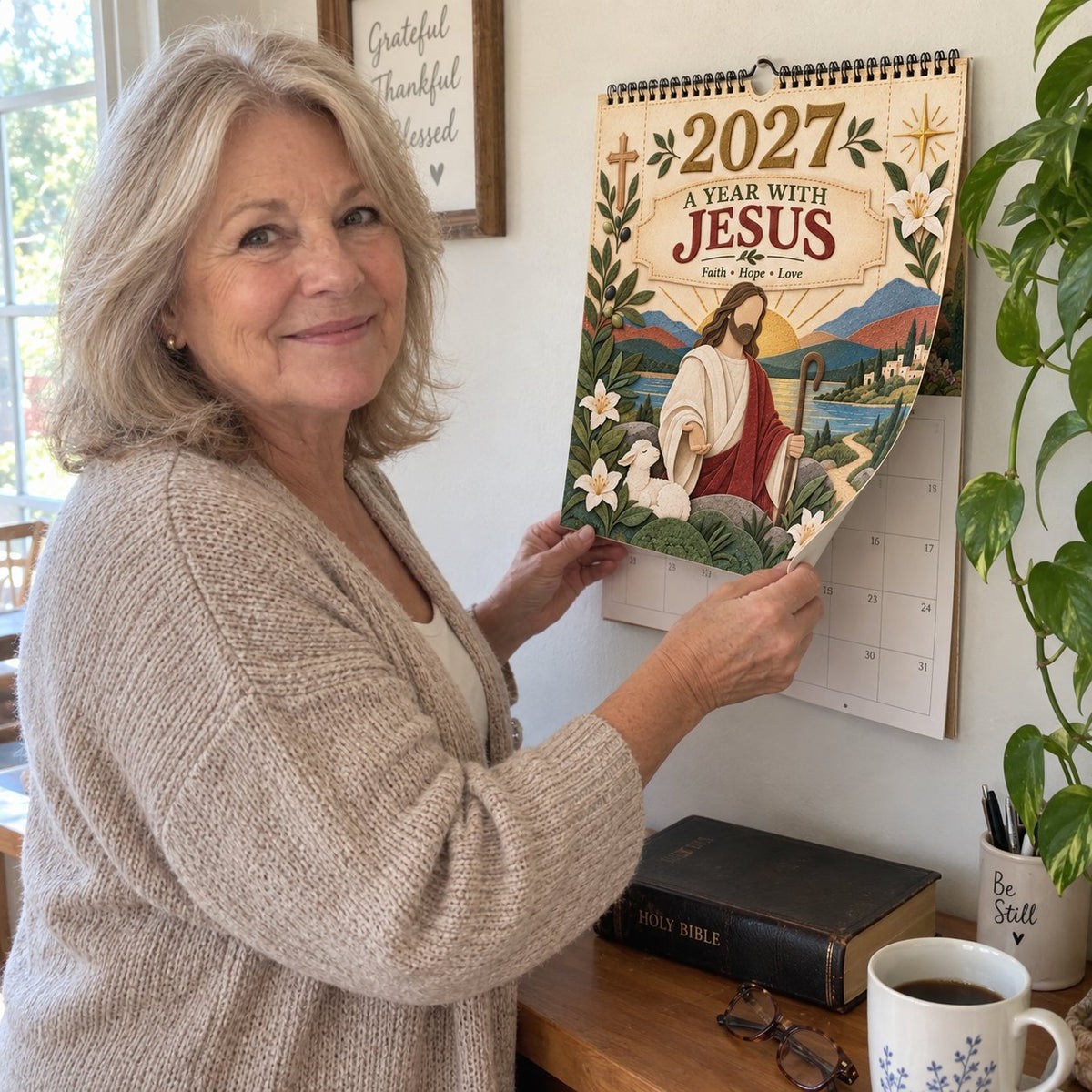 🔥 SPECIAL OFFER |✝️ 2027 Walking With Jesus Wall Calendar
