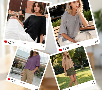 Women's relaxed fit top outfit inspiration