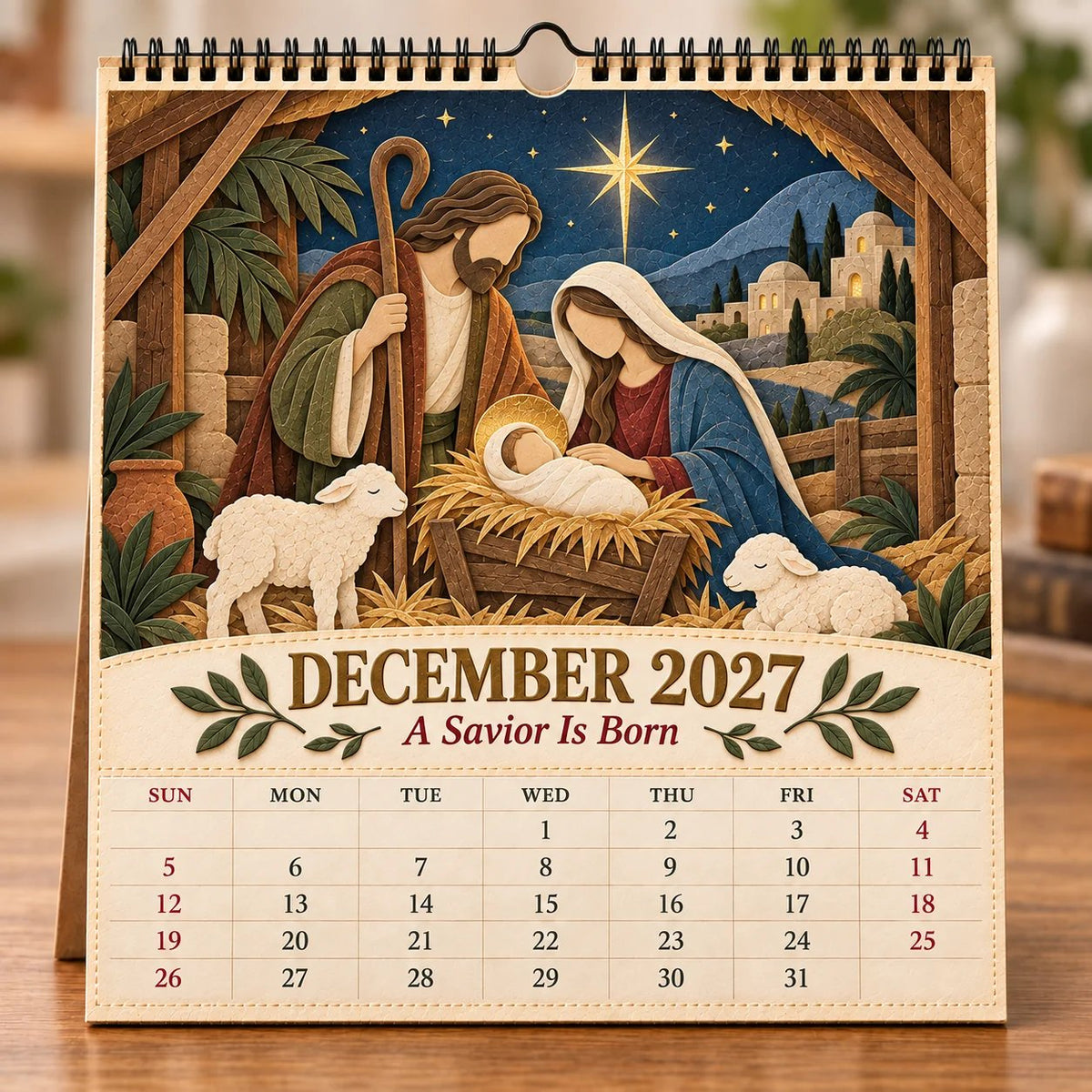 🔥 SPECIAL OFFER |✝️ 2027 Walking With Jesus Wall Calendar