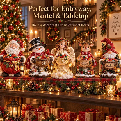 🎄 ✨ Lighted Christmas Candy Bowl Collection – 5 Festive Holiday Designs