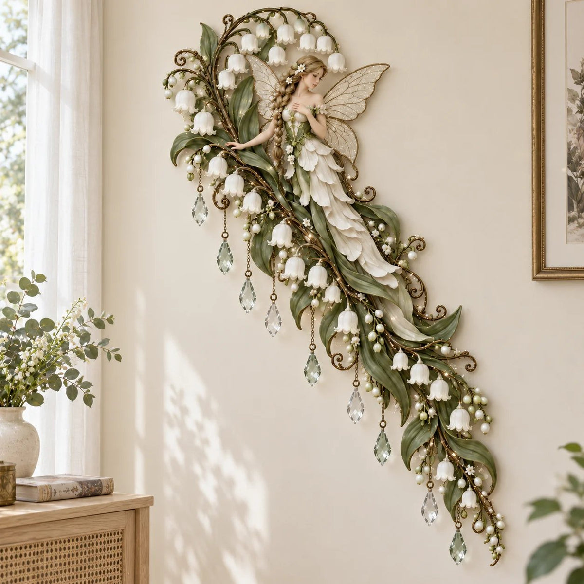 Enchanted Flower Fairy Wall Light