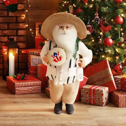 🎅Puerto Rican Santa Claus – Coquito & Tambor Holiday Decor🎶