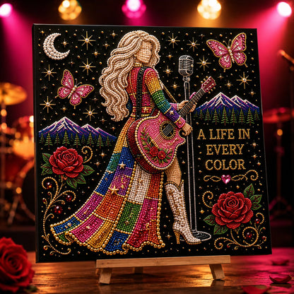 💥 LAST DAY 49% OFF – 🎤 Premium 3D Pearl Dolly Country Music Tribute Art Kit | Luxury Flocked Canvas with Scratch-Resistant Non-Fading Acrylic Resin Pearls & Faceted Drills DIY Keepsake Decor 💎✨