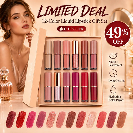 💄 12-Color Liquid Lipstick Gift Set