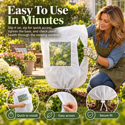 🔥 Plant Frost Cover Nonwoven Reusable Warm Shrubs Blanket