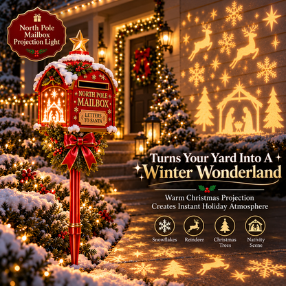 Santa’s North Pole Mailbox Christmas Projection Light