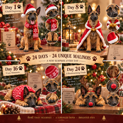 HOT SALE🎉24 Days of Belgian Malinois Joy — 24 Unique Collectible Figurines 5