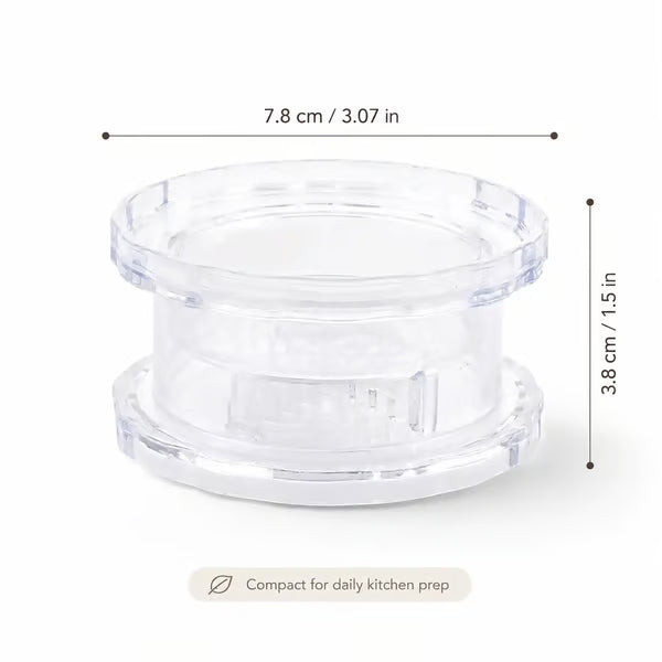 2PCS Clear Manual Garlic Twister and Ginger Mincer Tool