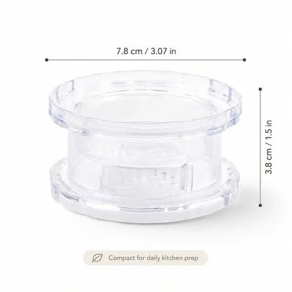 2PCS Clear Manual Garlic Twister and Ginger Mincer Tool