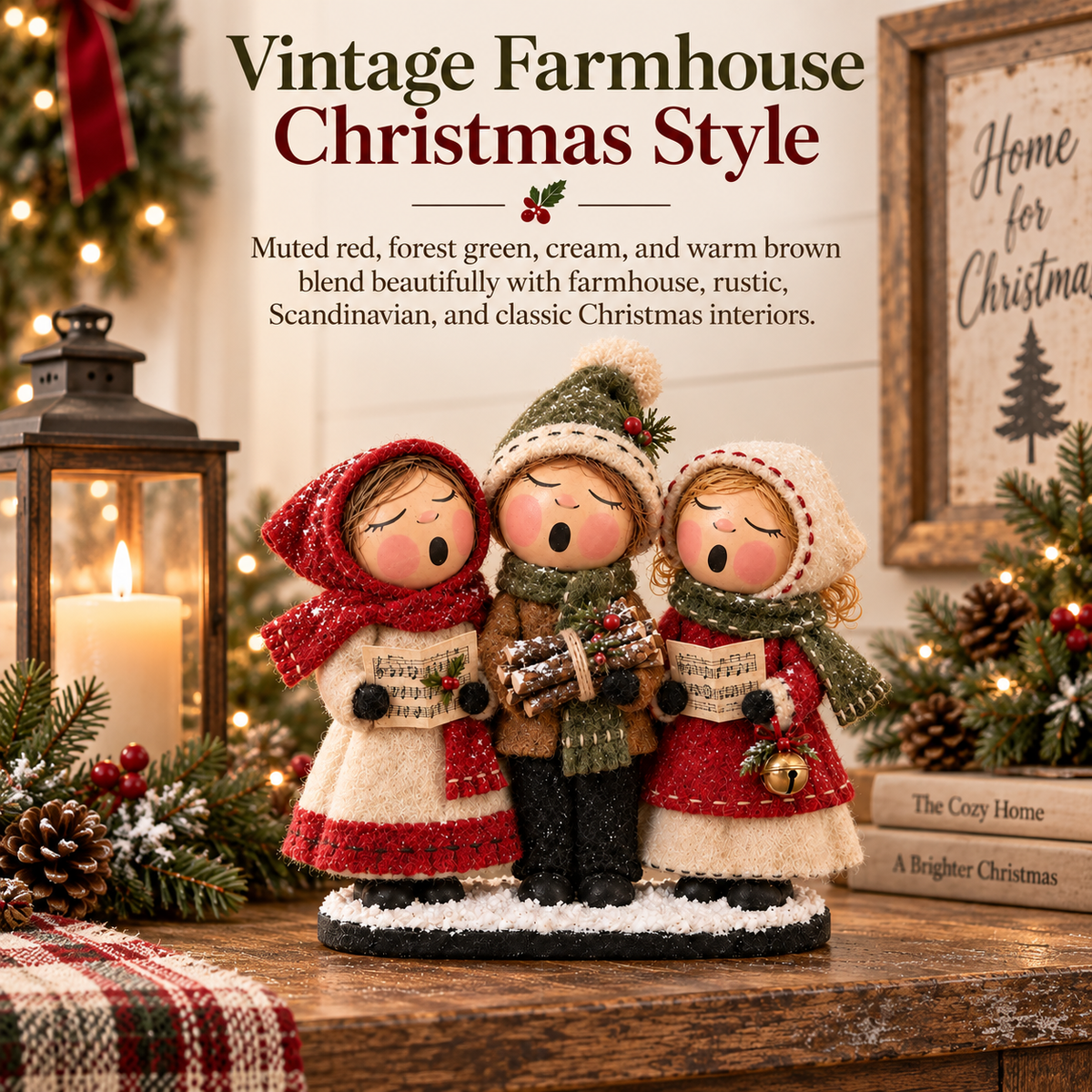 Vintage Christmas Carolers Figurine