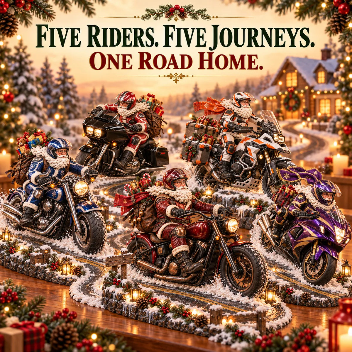 🏍️🎅 Santa found a new ride this Christmas  – Christmas Motorcycle Keepsake Collection💨