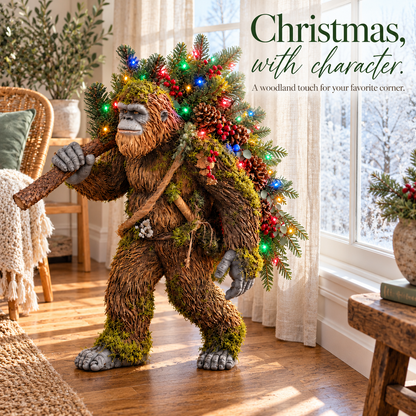 🎄 Woodland Bigfoot – Lighted Christmas Porch Decor 13