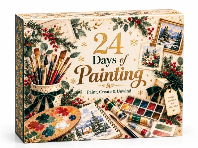 🎄 24 Days of Painting Advent Calendar – Christmas DIY Art Kit 🎨✨ 1