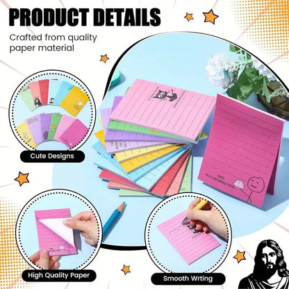 Buy 2 Free Shipping💼😂 12-Pack Sarcastic Office Sticky Notes – Funny Coworker Memo Pads & Hilarious Desk Gifts