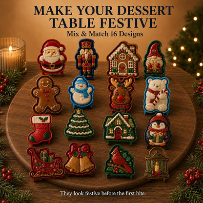 🎄16pcs-Design Christmas Mini Pie Mold Collection🥧