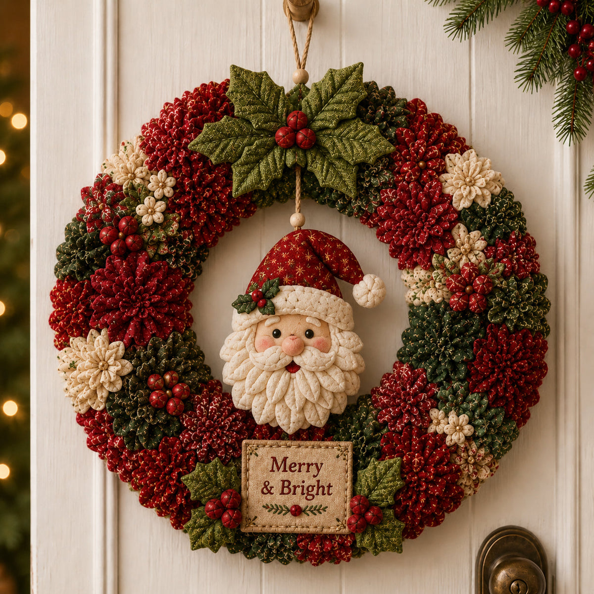 🔥 SPECIAL OFFER |🎄DIY Poke Art Kit - Fabric Poke Wreath