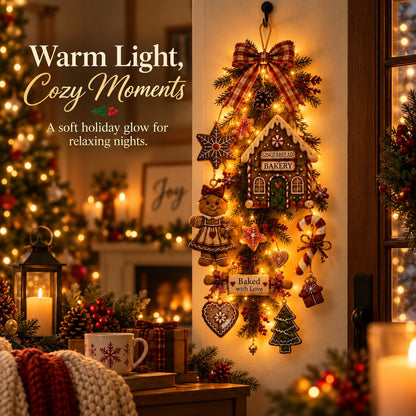 🎄 Gingerbread House Christmas Light Decoration