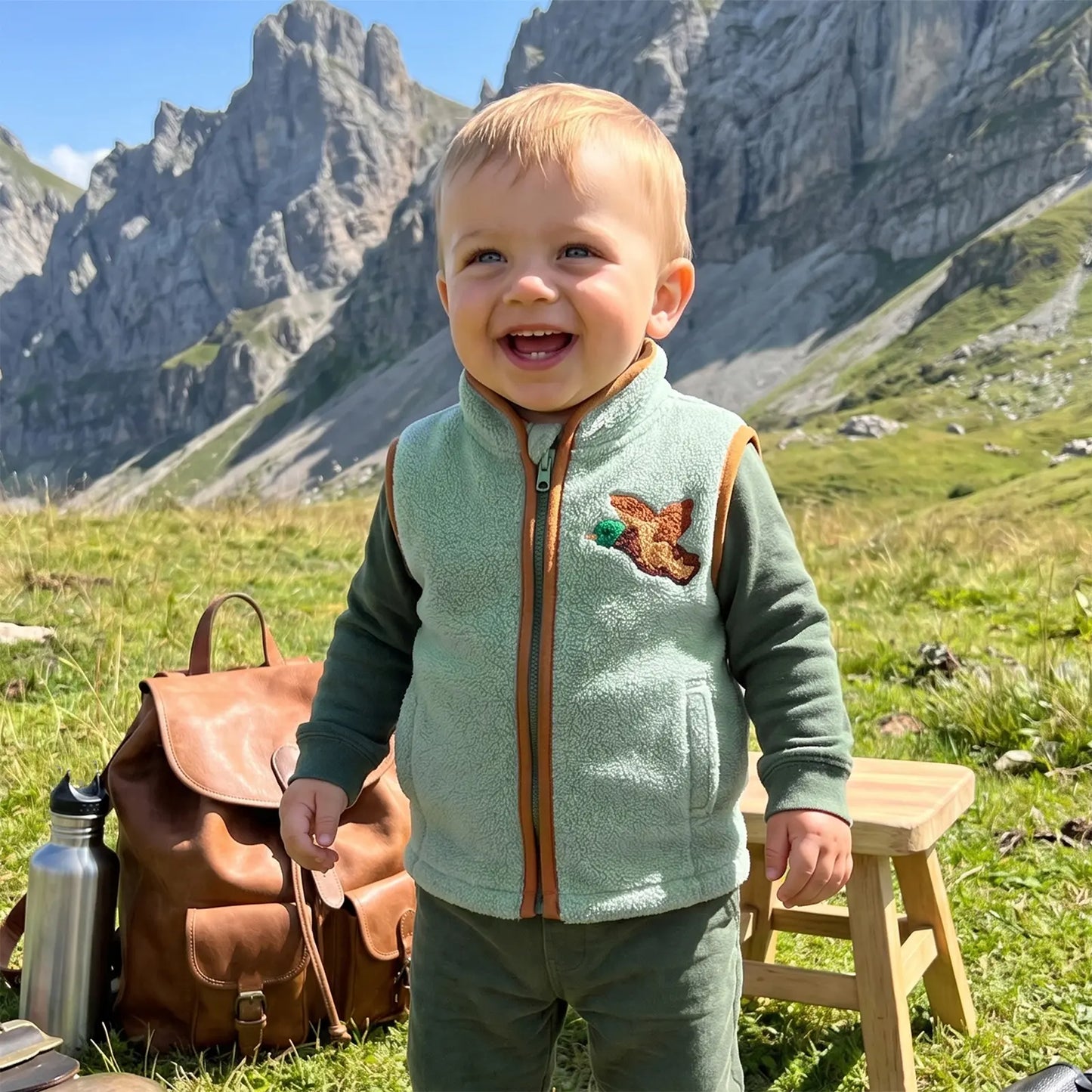 ✨Toddler Embroidered Vest – Cute Layer for Everyday Adventures