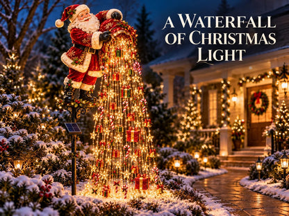 Christmas Starlight Cascade Garden Decorations – 5 Festive Designs