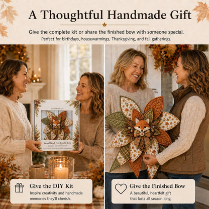 🔥LAST DAY 50% OFF - 🎀 Beginner-Friendly Oversized Quilted Bow Sewing Kit