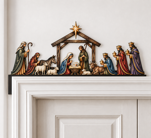 🔥 SPECIAL OFFER |❤️‍🔥Nativity Scene Door Topper