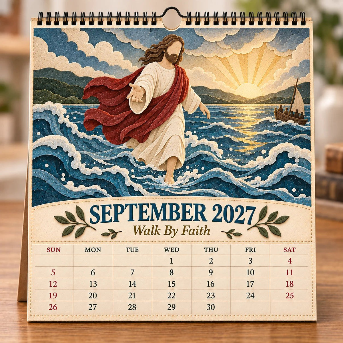 🔥 SPECIAL OFFER |✝️ 2027 Walking With Jesus Wall Calendar