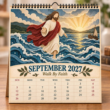 🔥 SPECIAL OFFER |✝️ 2027 Walking With Jesus Wall Calendar