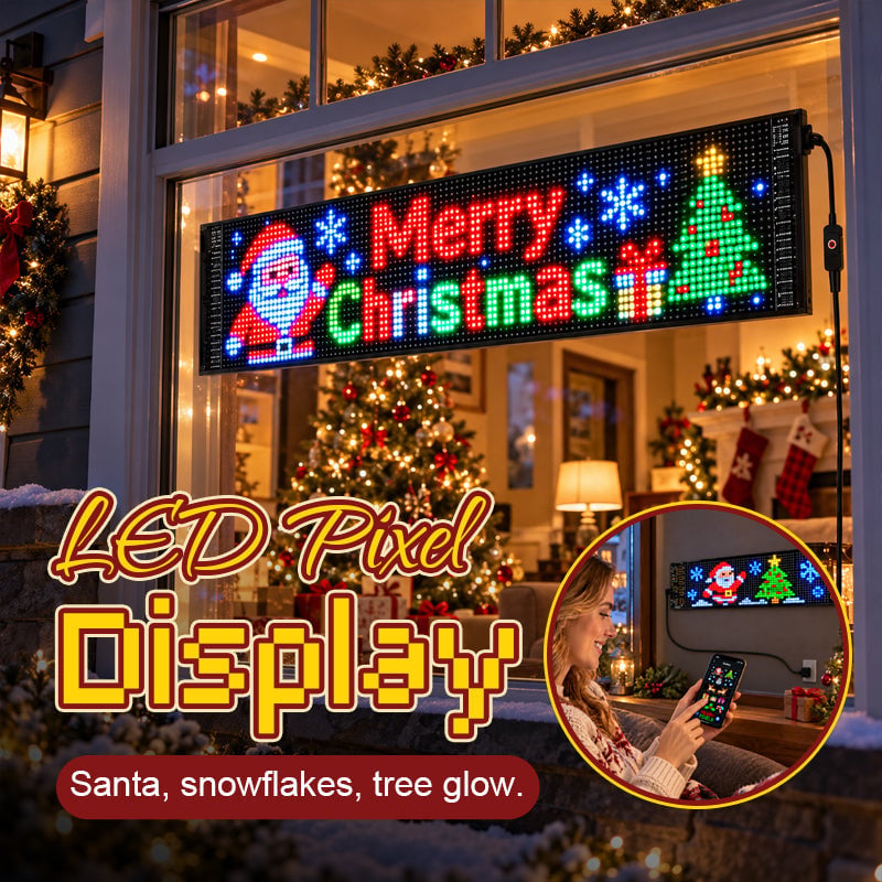 🎅Smart App-Controlled Christmas LED Pixel Display