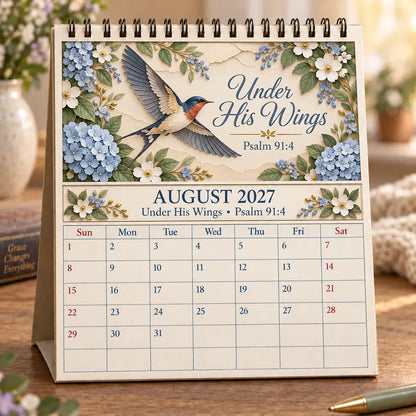🔥 SPECIAL OFFER |✝️ 3D Christian Calendar 2027 | 12 Scripture Designs with Nature Scenes, Birds & Flowers for Faith-Filled Homes & Meaningful Gifts 🎁