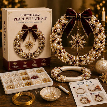 Christmas Pearl Wreath DIY Kit